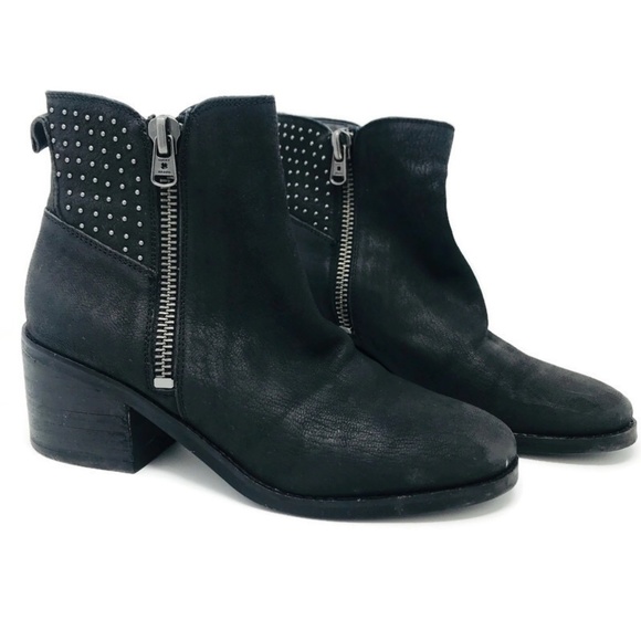 Lucky Brand Shoes - Lucky Brand Black Leather Kaylie Booties  7.5